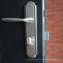 Cerradura de la puerta de seguridad de bloqueo de puerta de acero inoxidable grado 304 con placa